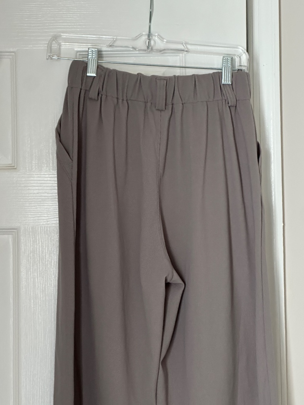 Halara High Waisted Wide Leg Waffle Work Pants Size Extra Small Grey Gray New - Picture 7 of 10
